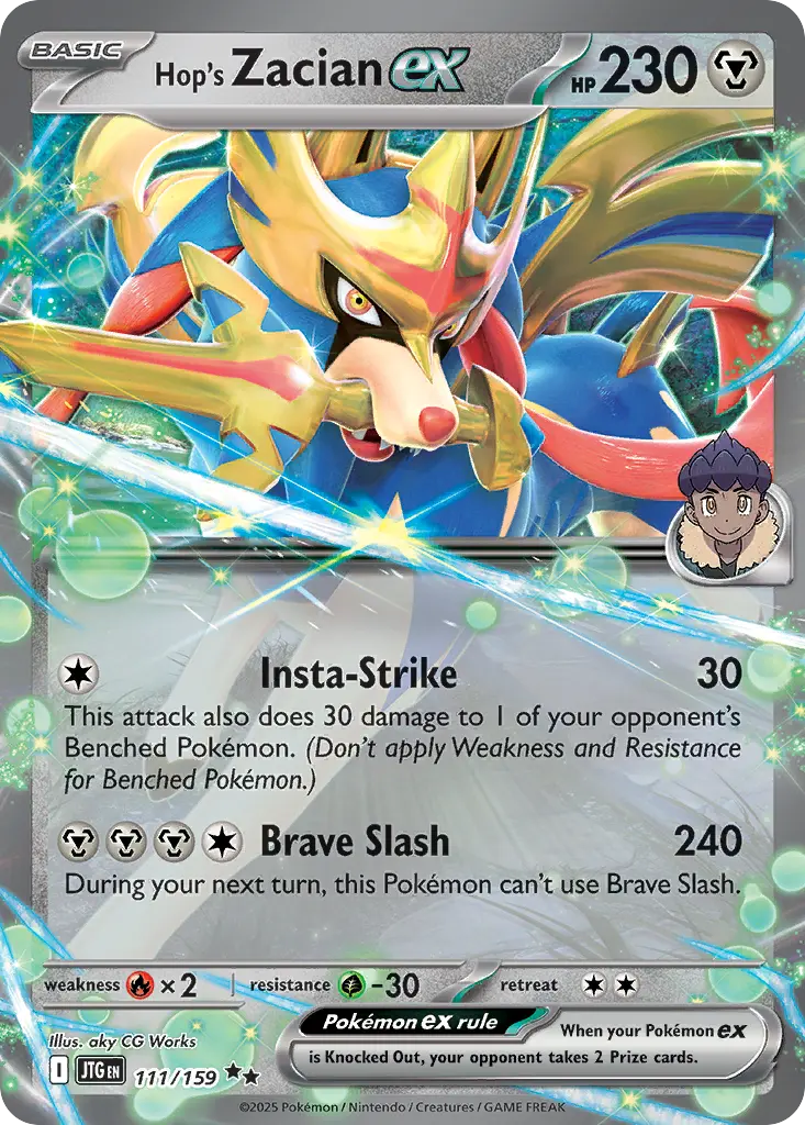 Hop's Zacian ex - Journey Together 111/159 (Holo)