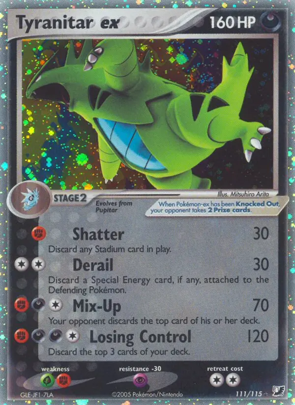Tyranitar ex - Unseen Forces 111/115 (Rare Holo EX)
