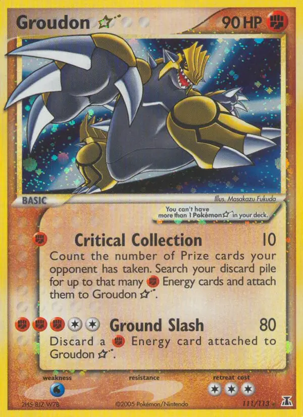 Groudon ★ - Delta Species 111/113 (Holo)