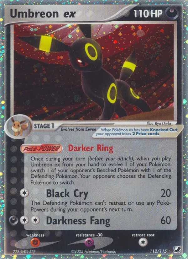 Umbreon ex - Unseen Forces 112/115 (Rare Holo EX)