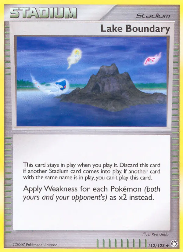 Lake Boundary - Mysterious Treasures 112/123 (Reverse Holo)