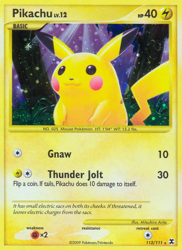 Pikachu - Rising Rivals 112/111 (Secret Rare)