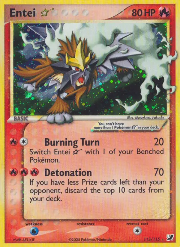 Entei ★ - Unseen Forces 113/115 (Holo)