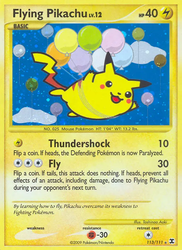 Flying Pikachu - Rising Rivals 113/111 (Secret Rare)