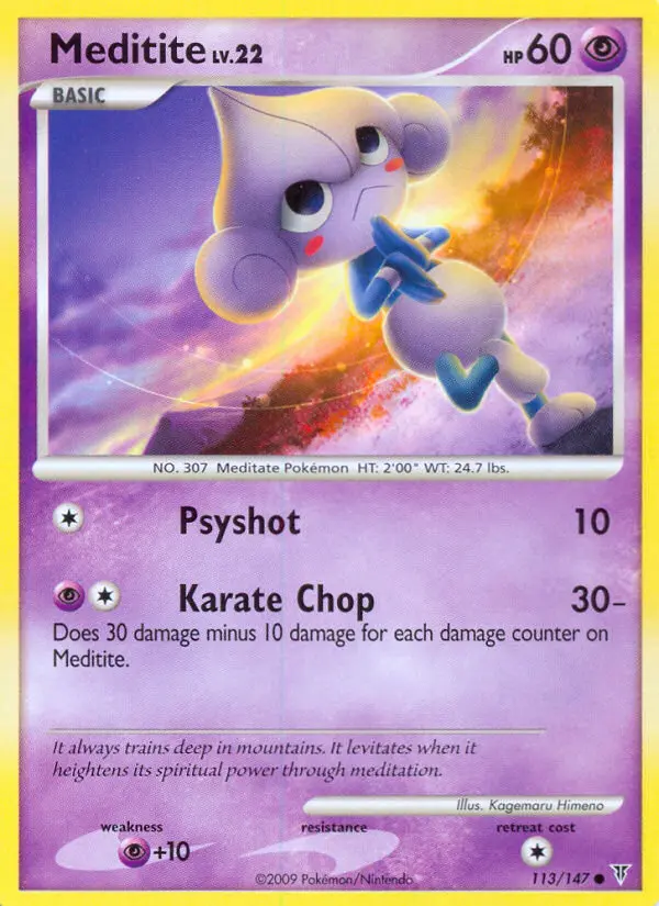 Meditite - Supreme Victors 113/147 (Reverse Holo)