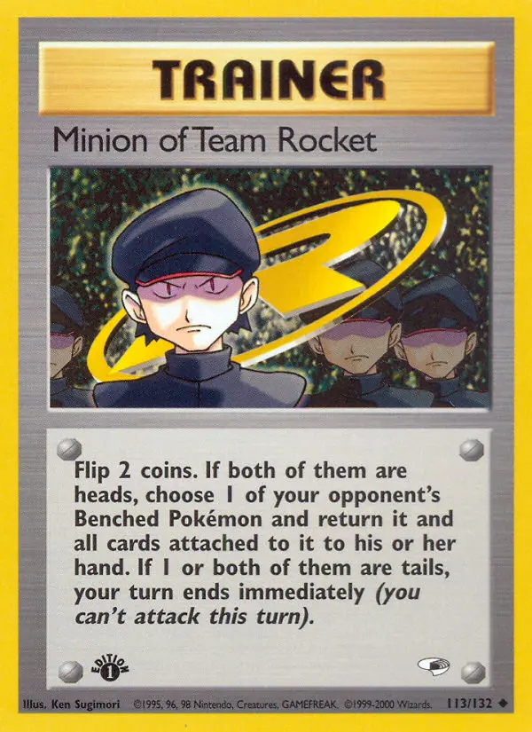 Minion of Team Rocket - Gym Heroes 113/132 (1st Edition)