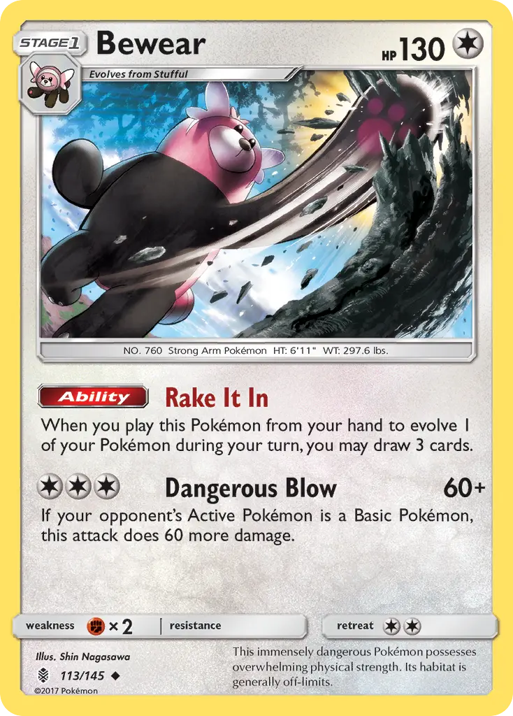 Bewear - Guardians Rising 113/145 (Regular)
