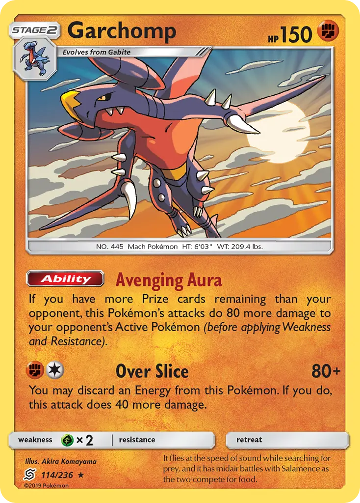 Garchomp - Unified Minds 114/236 (Reverse Holo)