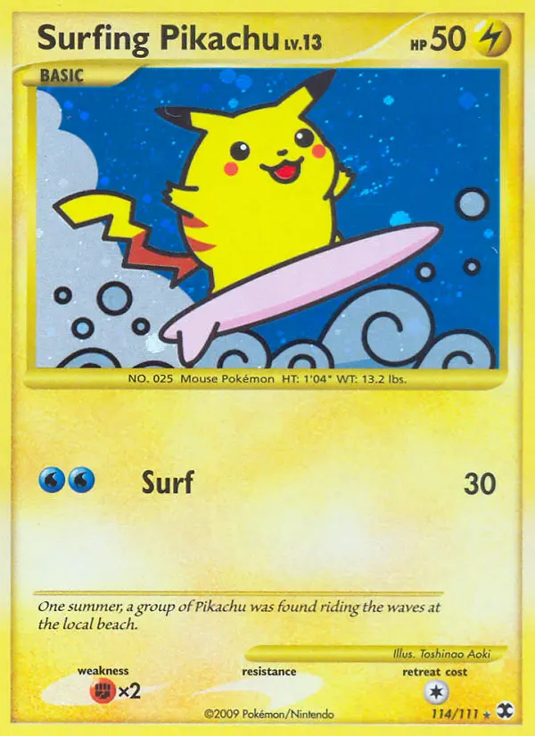 Surfing Pikachu - Rising Rivals 114/111 (Secret Rare)