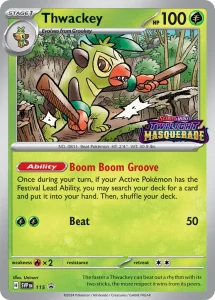 Thwackey - Scarlet & Violet Black Star Promos SVP 115 (Prerelease Staff)