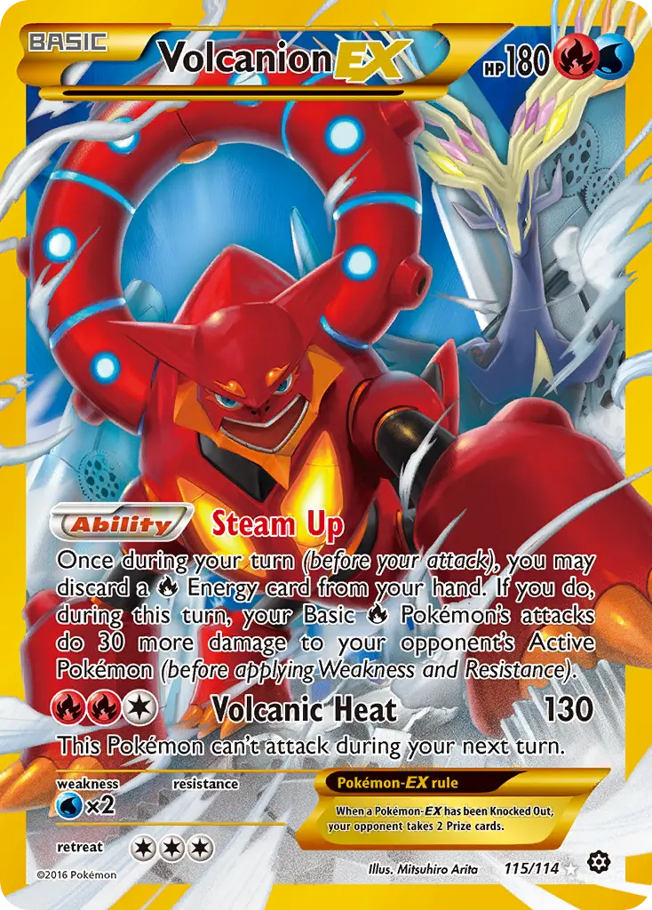 Volcanion-EX - Steam Siege 115/114 (Secret Rare)