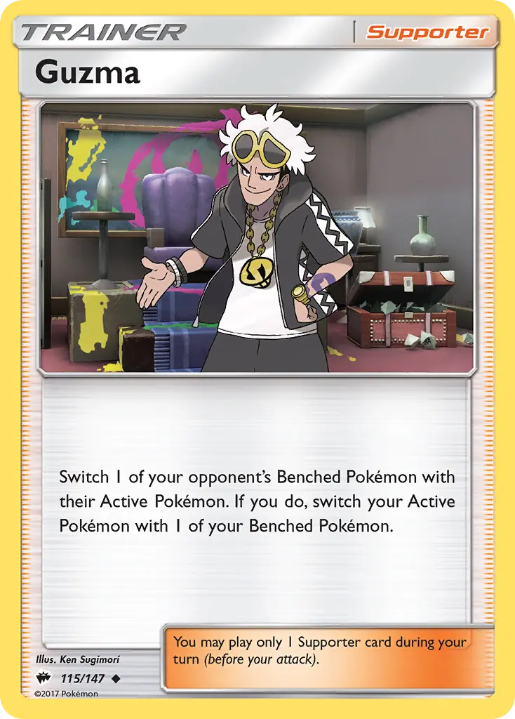 Guzma - Burning Shadows 115/147 (Regular)