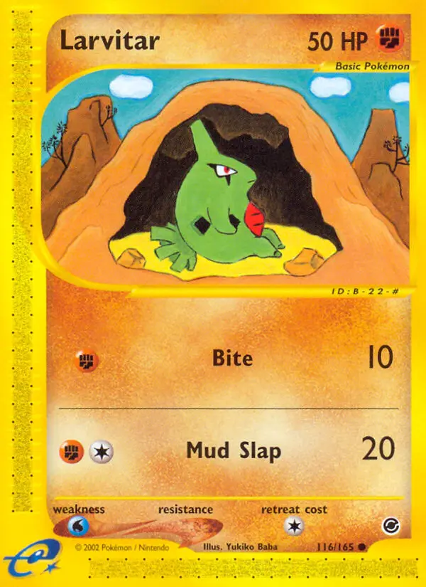 Larvitar - Expedition Base Set 116/165 (Regular)