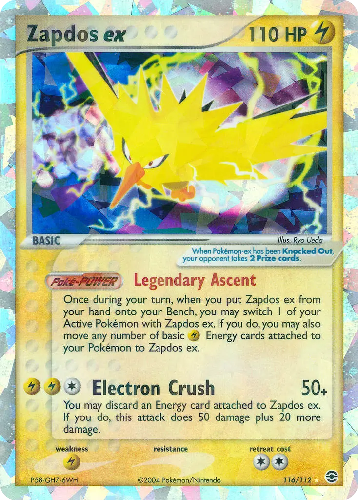 Zapdos ex - FireRed & LeafGreen 116/112 (Secret Rare)