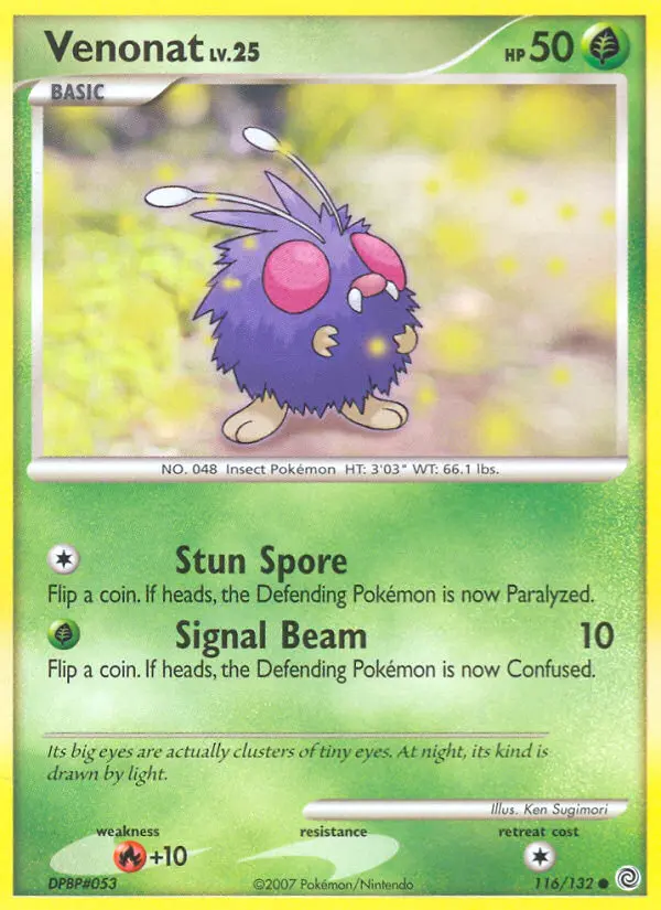 Venonat - Secret Wonders 116/132 (Reverse Holo)