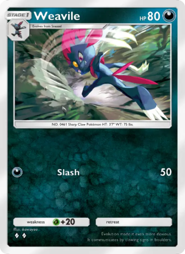 Weavile - Wisdom of Sea and Sky 116/161