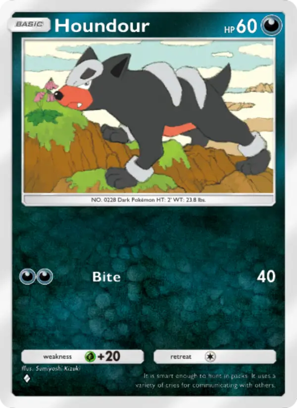 Houndour - Wisdom of Sea and Sky 117/161