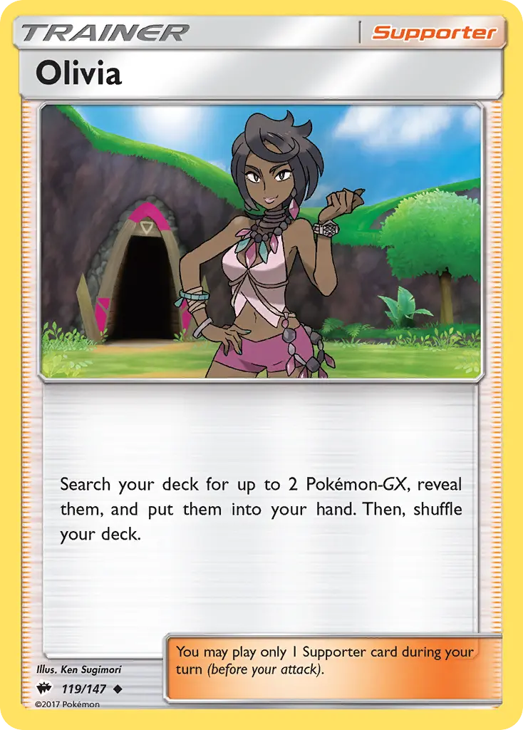 Olivia - Burning Shadows 119/147 (Reverse Holo)