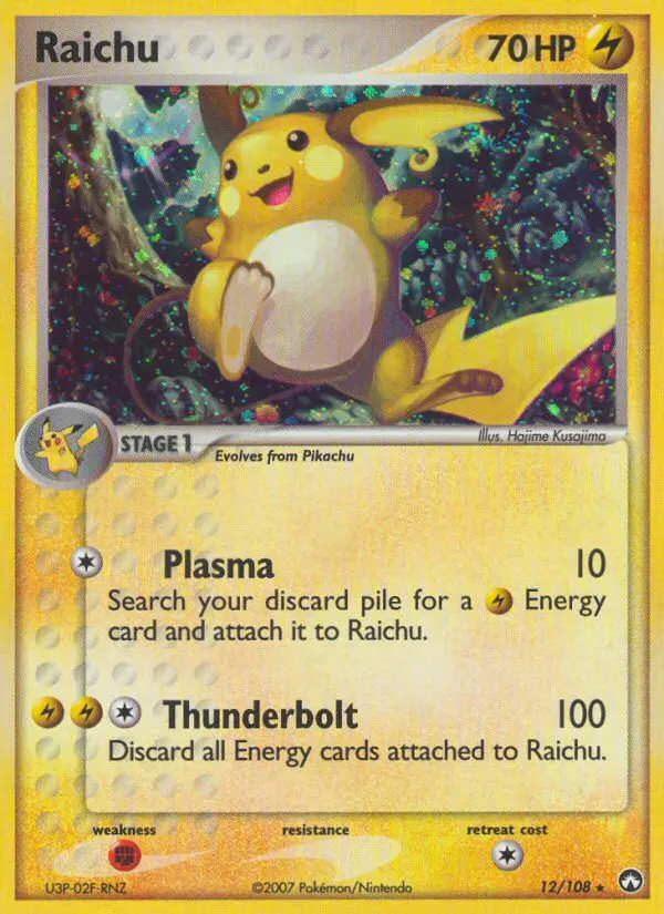 Raichu - Power Keepers 012/108 (Reverse Holo)