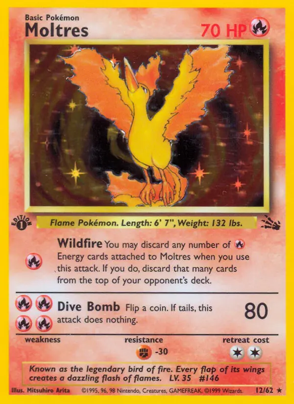 Moltres - Fossil 012/062 (Holo)