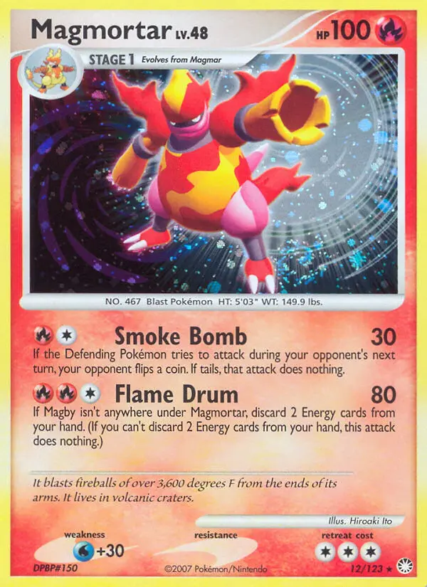 Magmortar - Mysterious Treasures 012/123 (Reverse Holo)