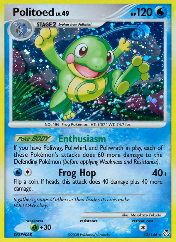 Politoed - Legends Awakened 012/146 (Reverse Holo)