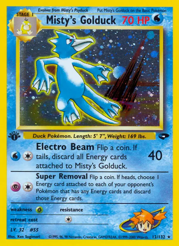 Misty's Golduck - Gym Challenge 012/132 (1st Edition)