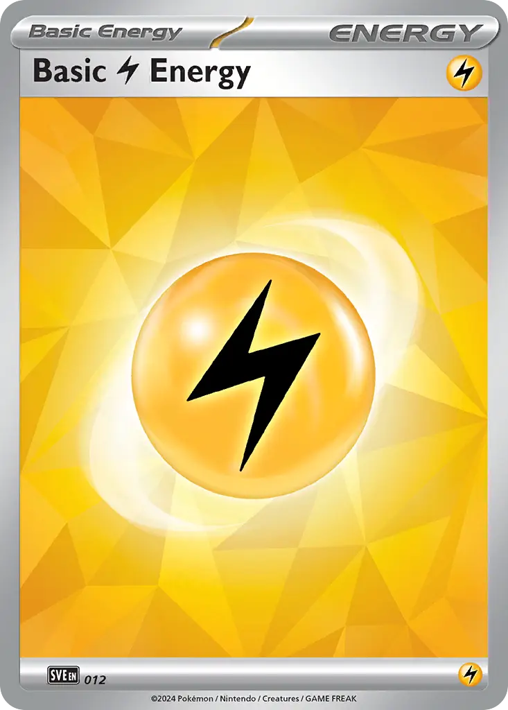 Basic Lightning Energy - Scarlet & Violet Energies 012/008 (Reverse Holo)