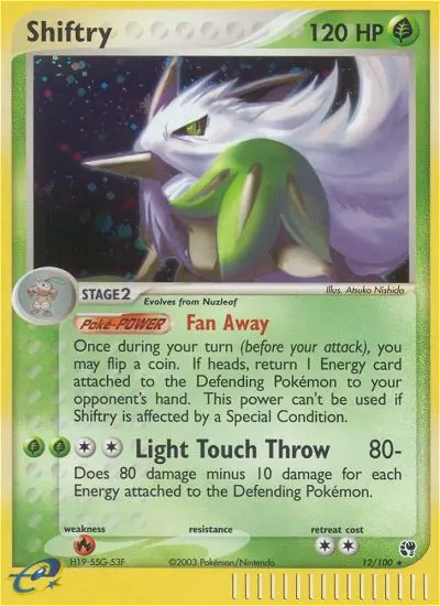 Shiftry - Sandstorm 012/100 (Reverse Holo)