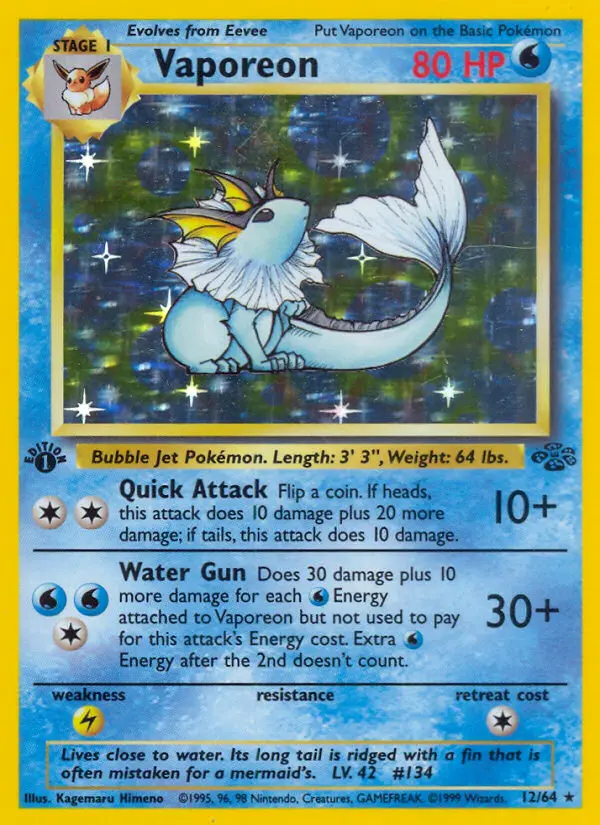 Vaporeon - Jungle 012/064 (Holo)