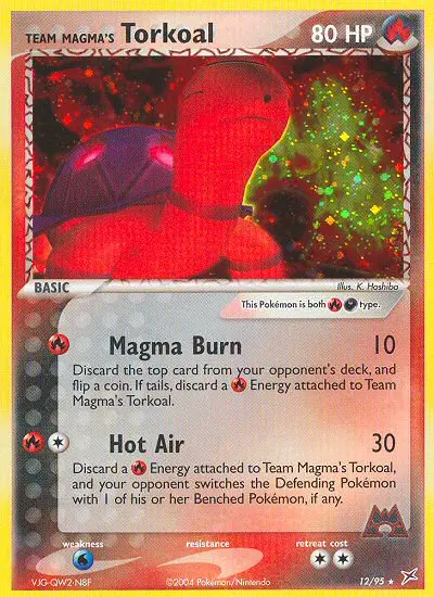 Team Magma's Torkoal - Team Magma vs Team Aqua 012/095 (Holo)
