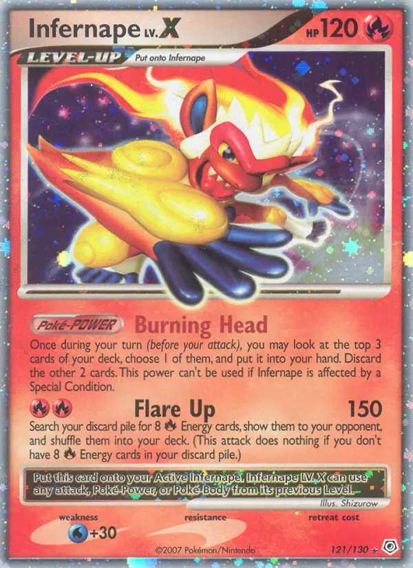 Infernape LV.X - Diamond & Pearl 121/130 (Holo)