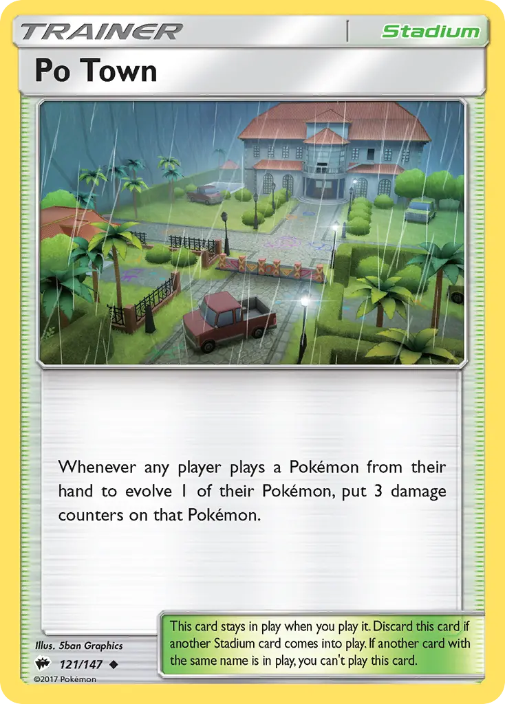 Po Town - Burning Shadows 121/147 (Reverse Holo)