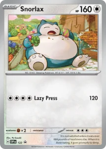 Snorlax - Scarlet & Violet Black Star Promos SVP 122 (Holo)