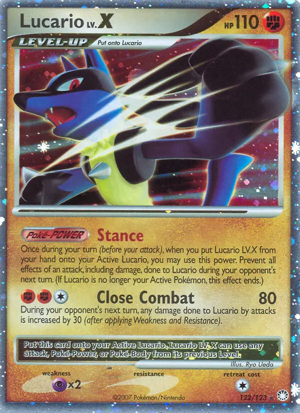 Lucario LV.X - Mysterious Treasures 122/123 (Holo)