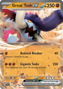 Great Tusk ex - Scarlet & Violet 123/198 (Holo)