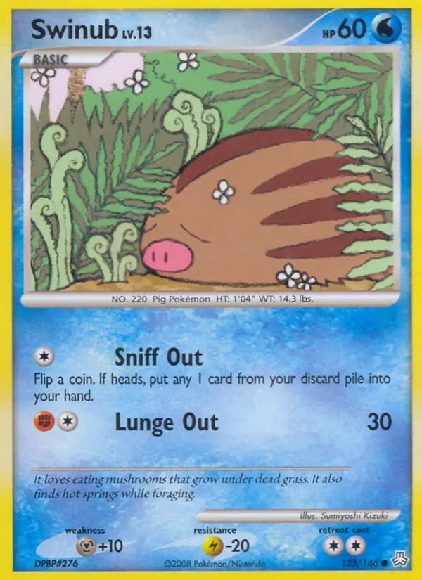 Swinub - Legends Awakened 123/146 (Reverse Holo)