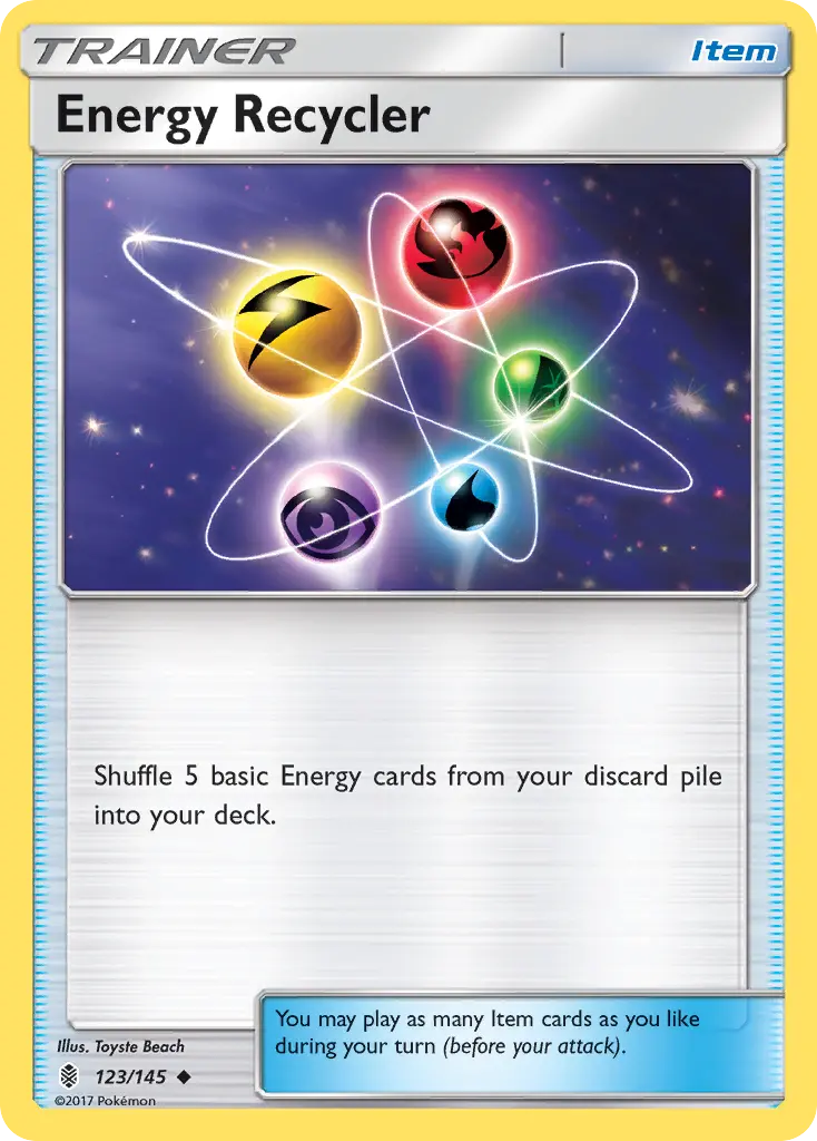 Energy Recycler - Guardians Rising 123/145 (Reverse Holo)