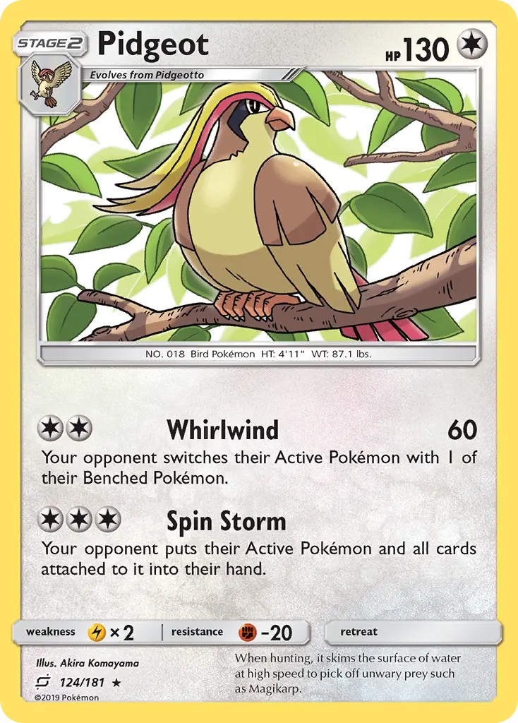 Pidgeot - Team Up 124/181 (Regular)