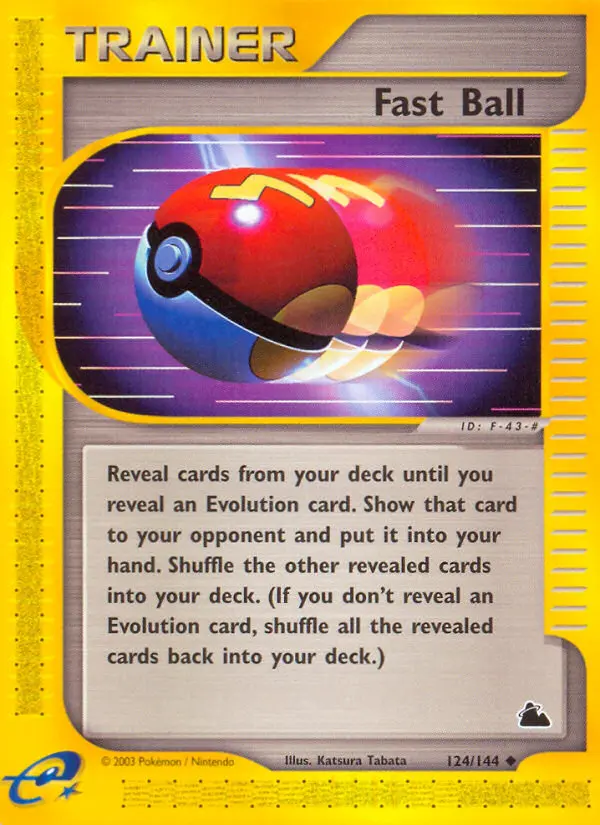 Fast Ball - Skyridge 124/144 (Reverse Holo)