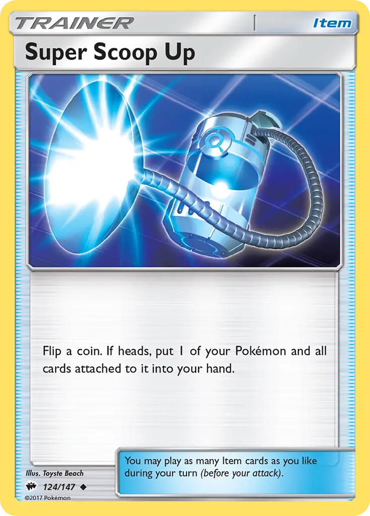 Super Scoop Up - Burning Shadows 124/147 (Reverse Holo)