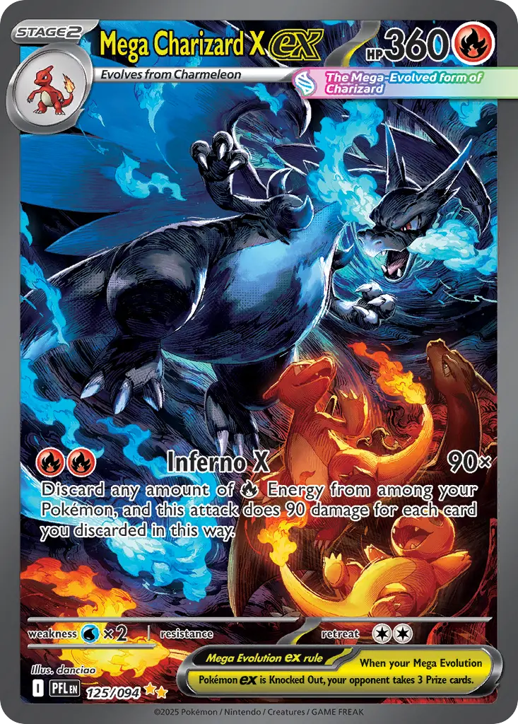 Mega Charizard X ex - Phantasmal Flames 125/094 (Holo)