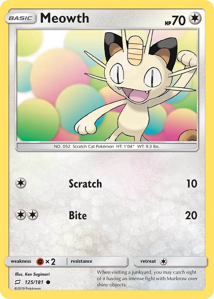 Meowth - Team Up 125/181 (Regular)