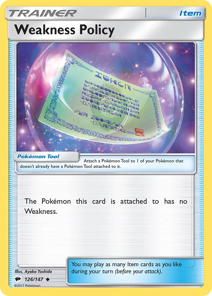 Weakness Policy - Burning Shadows 126/147 (Regular)