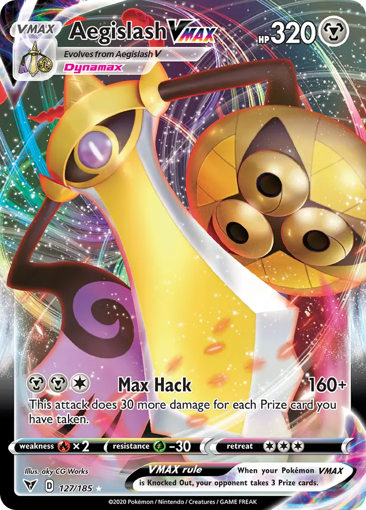 Aegislash VMAX - Vivid Voltage 127/185 (Holo Rare VMAX)
