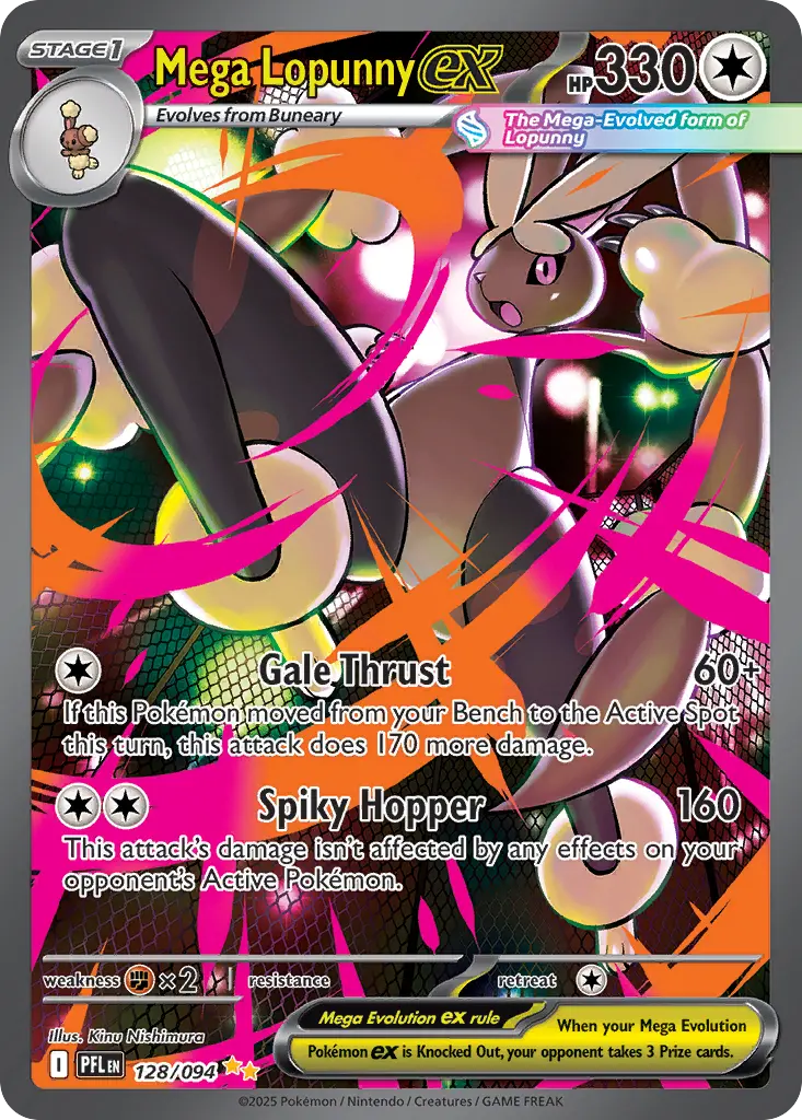 Mega Lopunny ex - Phantasmal Flames 128/094 (Holo)