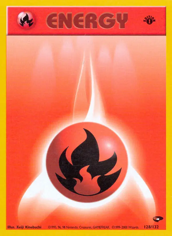Fire Energy - Gym Challenge 128/132 (Regular)