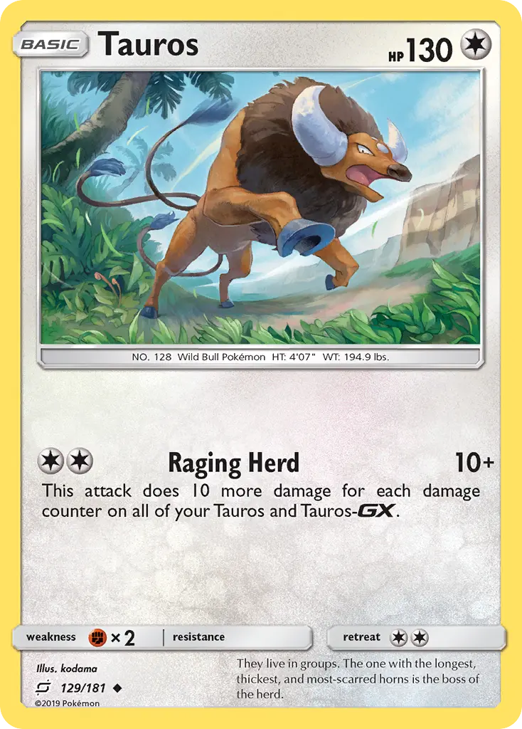 Tauros - Team Up 129/181 (Regular)