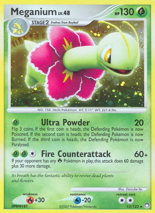 Meganium - Mysterious Treasures 013/123 (Reverse Holo)