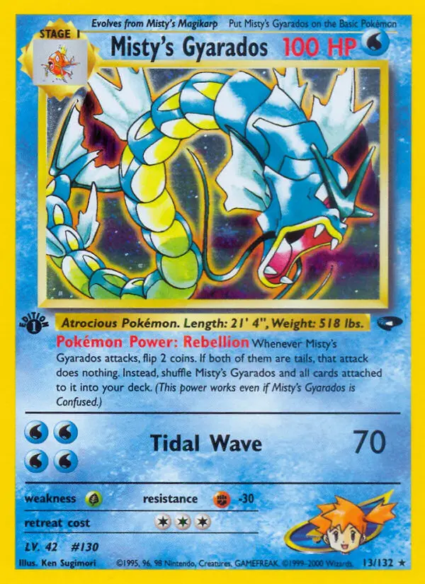Misty's Gyarados - Gym Challenge 013/132 (Holo)